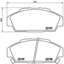 BREMBO P28041 - PASTILLA DE FRENO