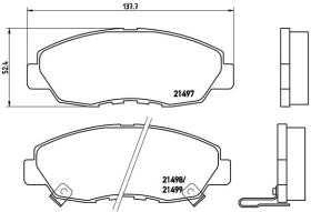 BREMBO P28042 - PASTILLA DE FRENO