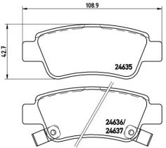 BREMBO P28046 - PASTILLA DE FRENO