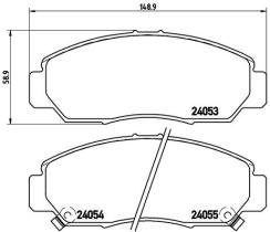 BREMBO P28047 - PASTILLA DE FRENO