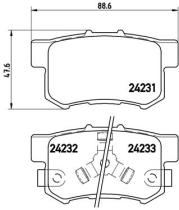 BREMBO P28051 - PASTILLA DE FRENO