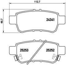 BREMBO P28062 - PASTILLA DE FRENO