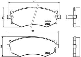 BREMBO P30002 - PASTILLA DE FRENO