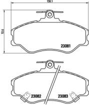 BREMBO P30005 - PASTILLA DE FRENO