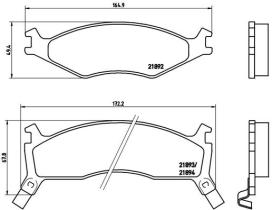 BREMBO P30006 - PASTILLA DE FRENO