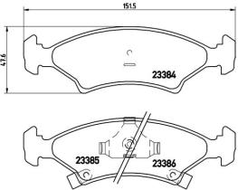 BREMBO P30009 - PASTILLA DE FRENO