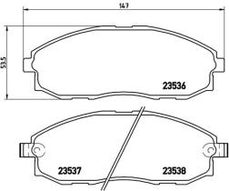 BREMBO P30010 - PASTILLA DE FRENO