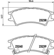 BREMBO P30011 - PASTILLA DE FRENO