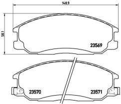 BREMBO P30013 - PASTILLA DE FRENO