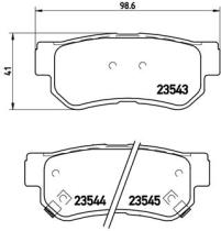 BREMBO P30014 - PASTILLA DE FRENO