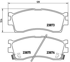 BREMBO P30016 - PASTILLA DE FRENO