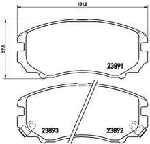 BREMBO P30018 - PASTILLA DE FRENO