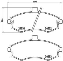 BREMBO P30020 - PASTILLA DE FRENO