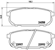 BREMBO P30023 - PASTILLA DE FRENO