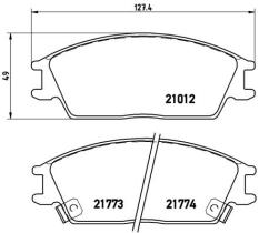 BREMBO P30024 - PASTILLA DE FRENO