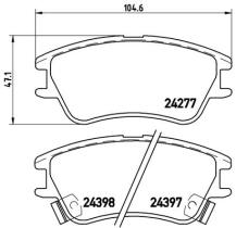 BREMBO P30027 - PASTILLA DE FRENO