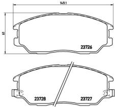 BREMBO P30028 - PASTILLA DE FRENO