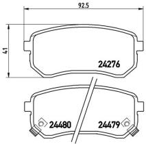 BREMBO P30033 - PASTILLA DE FRENO