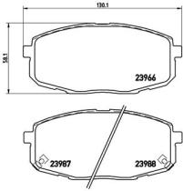 BREMBO P30034 - PASTILLA DE FRENO