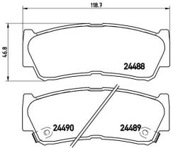 BREMBO P30037 - PASTILLA DE FRENO