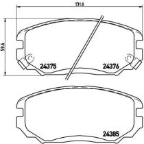 BREMBO P30038 - PASTILLA DE FRENO