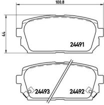 BREMBO P30040 - PASTILLA DE FRENO