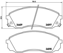 BREMBO P30041 - PASTILLA DE FRENO