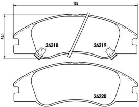 BREMBO P30042 - PASTILLA DE FRENO