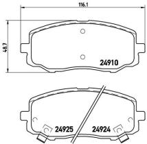 BREMBO P30045 - PASTILLA DE FRENO