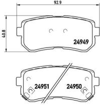 BREMBO P30046 - PASTILLA DE FRENO