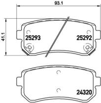 BREMBO P30051 - PASTILLA DE FRENO