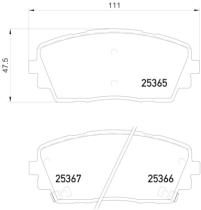 BREMBO P30053 - PASTILLA DE FRENO