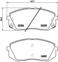 BREMBO P30056 - PASTILLA DE FRENO