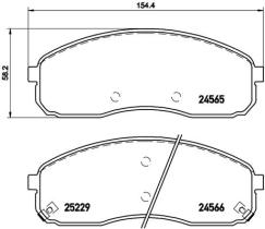 BREMBO P30058 - PASTILLA DE FRENO