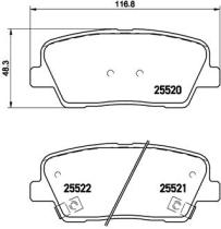 BREMBO P30063 - PASTILLA DE FRENO