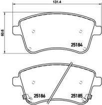 BREMBO P30064 - PASTILLA DE FRENO