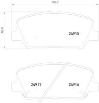 BREMBO P30065 - PASTILLA DE FRENO