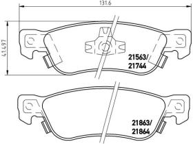 BREMBO P34003 - PASTILLA DE FRENO