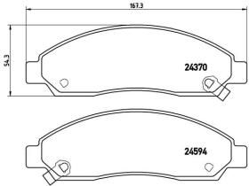 BREMBO P34005 - PASTILLA DE FRENO