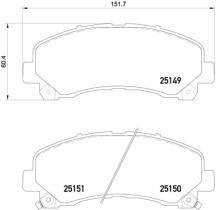 BREMBO P34007 - PASTILLA DE FRENO