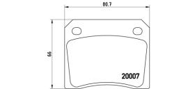 BREMBO P36002 - PASTILLA DE FRENO