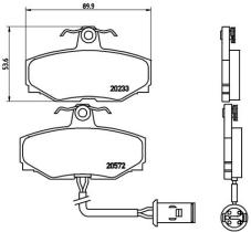 BREMBO P36006 - PASTILLA DE FRENO