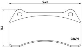 BREMBO P36014 - PASTILLA DE FRENO