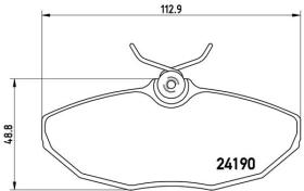 BREMBO P36015 - PASTILLA DE FRENO