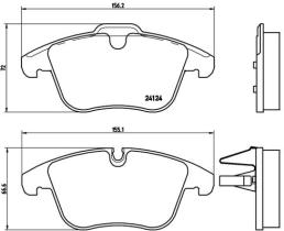 BREMBO P36022 - PASTILLA DE FRENO