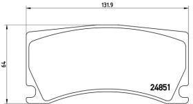 BREMBO P36024 - PASTILLA DE FRENO