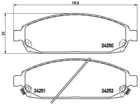 BREMBO P37010 - PASTILLA DE FRENO