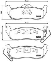 BREMBO P37011 - PASTILLA DE FRENO