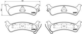 BREMBO P37012 - PASTILLA DE FRENO