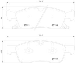 BREMBO P37017 - PASTILLA DE FRENO